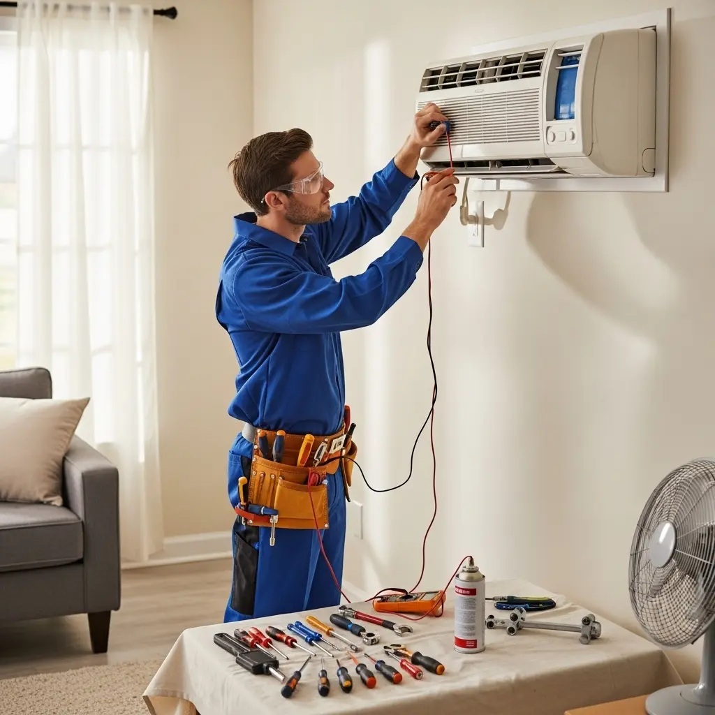 Çubuk Dominox Dominox klima gaz dolumu ve bakım – Enerji verimliliği artırıldı. - Teknik servis örneği
